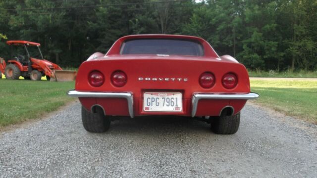 1969 Red Chevrolet Corvette stingray