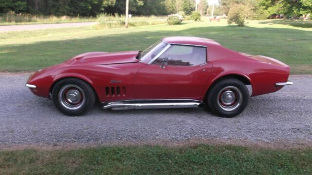 1969 Red Chevrolet Corvette stingray
