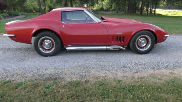 1969 Red Chevrolet Corvette stingray
