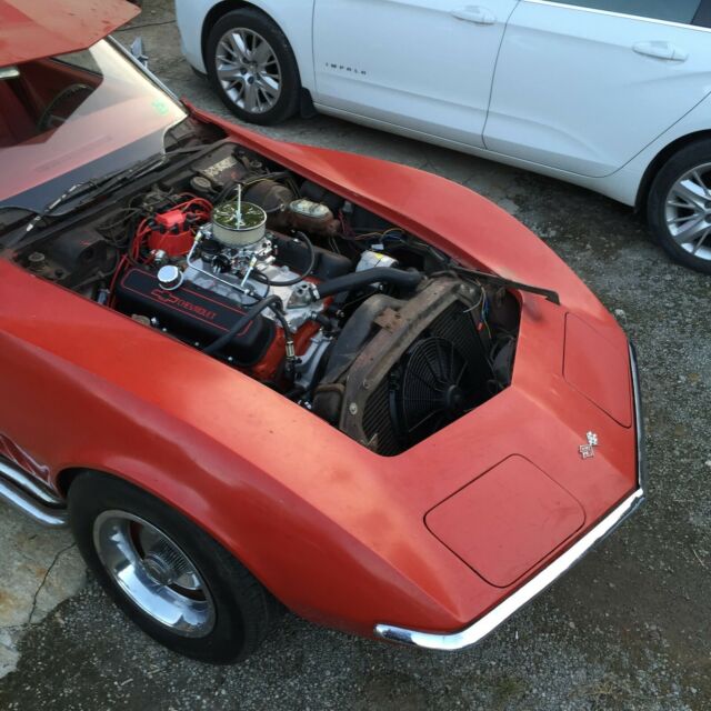 1969 Red Chevrolet Corvette stingray