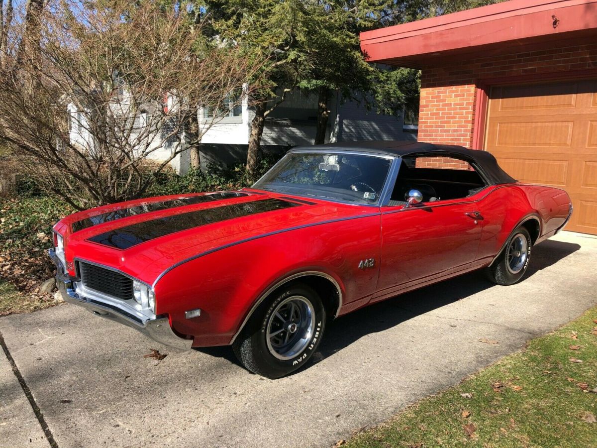 1969 Red Oldsmobile 442 Convertible
