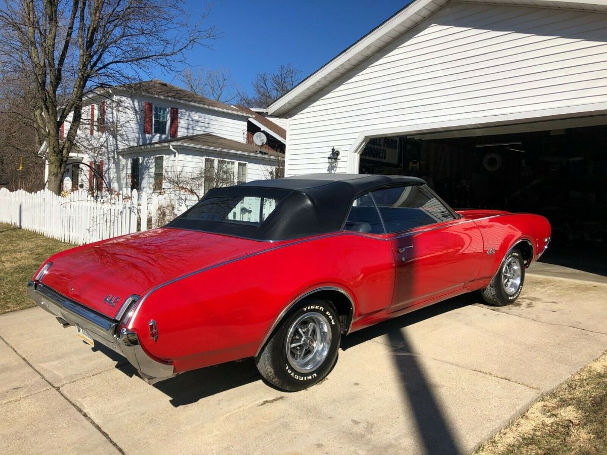1969 Red Oldsmobile 442 Convertible