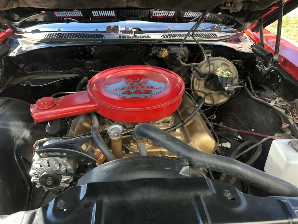 1969 Red Oldsmobile 442 Convertible