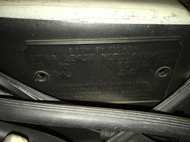 1969 White Chevrolet Camaro Coupe