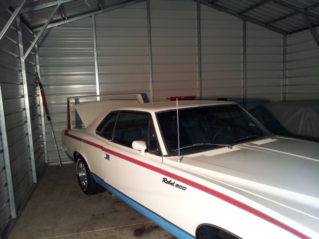 1969 White AMC Ambassador Big Wing