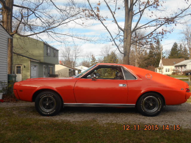 1969 CORVETTE RED METALLIC AMC AMX Fastback