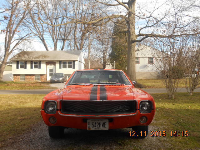 1969 CORVETTE RED METALLIC AMC AMX Fastback