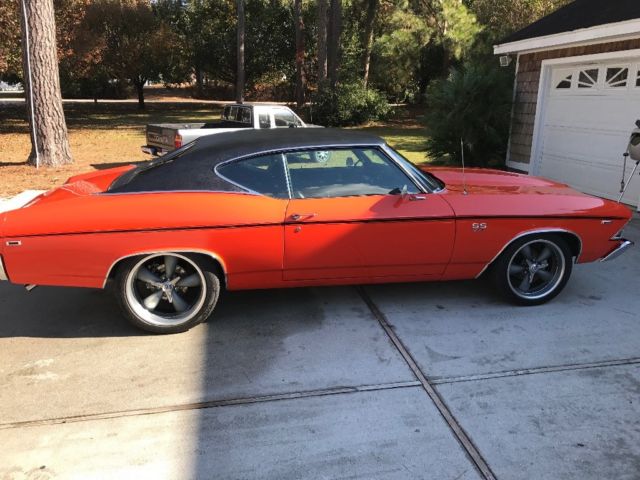 1969 Orange Chevrolet Chevelle Coupe