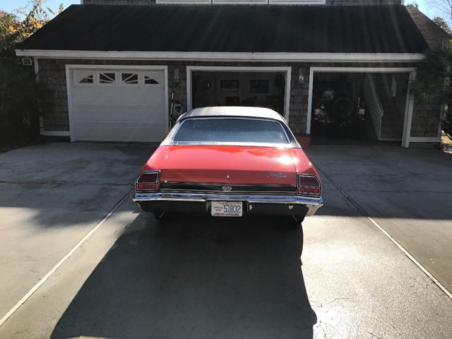1969 Orange Chevrolet Chevelle Coupe