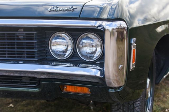 1969 Green Chevrolet Biscayne Coupe