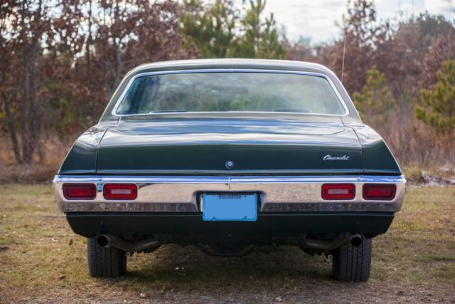 1969 Green Chevrolet Biscayne Coupe