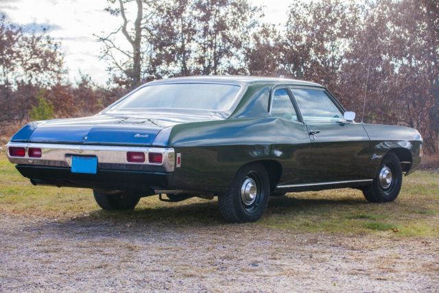 1969 Green Chevrolet Biscayne Coupe