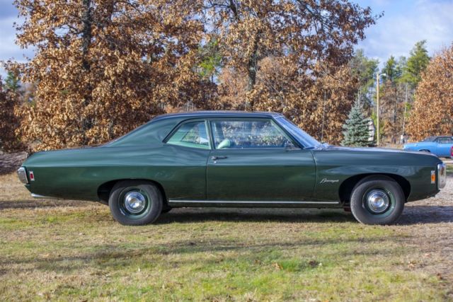 1969 Green Chevrolet Biscayne Coupe