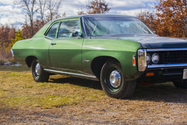 1969 Green Chevrolet Biscayne Coupe