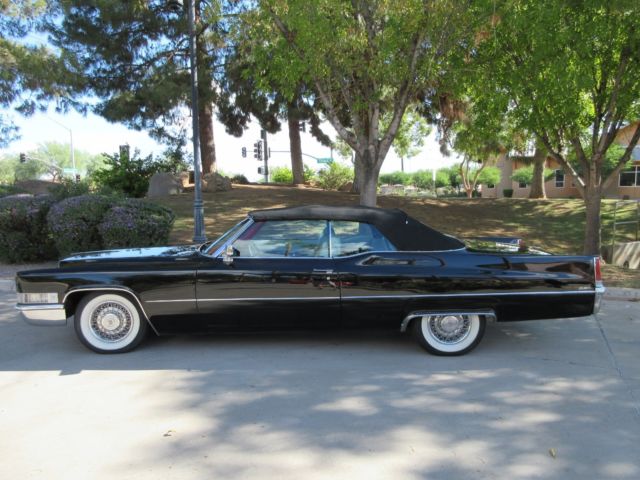 1969 Black Cadillac DeVille Convertible