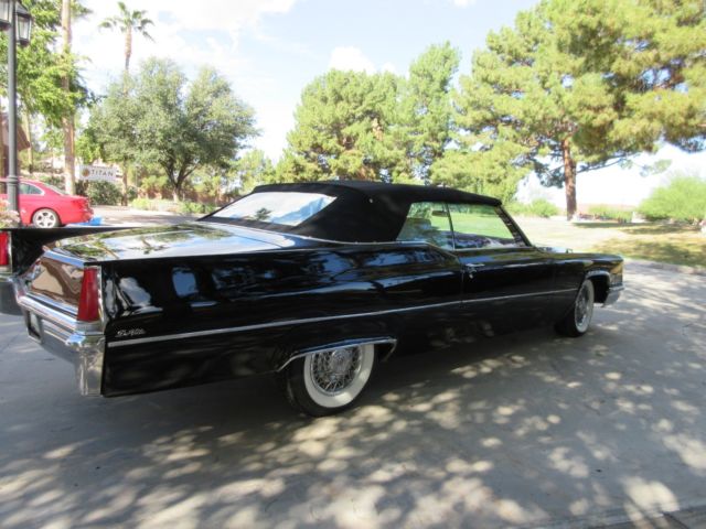 1969 Black Cadillac DeVille Convertible