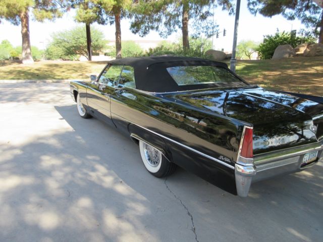 1969 Black Cadillac DeVille Convertible
