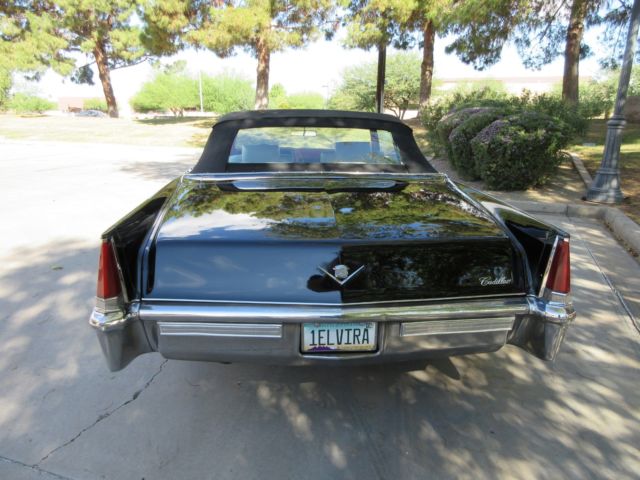 1969 Black Cadillac DeVille Convertible
