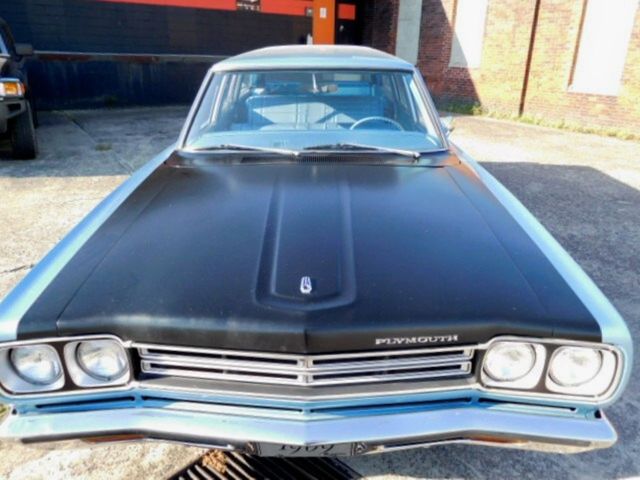 1969 Blue Plymouth Satellite Wagon