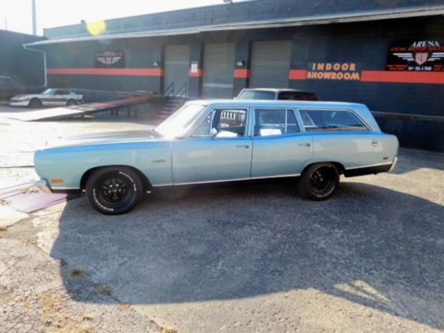 1969 Blue Plymouth Satellite Wagon