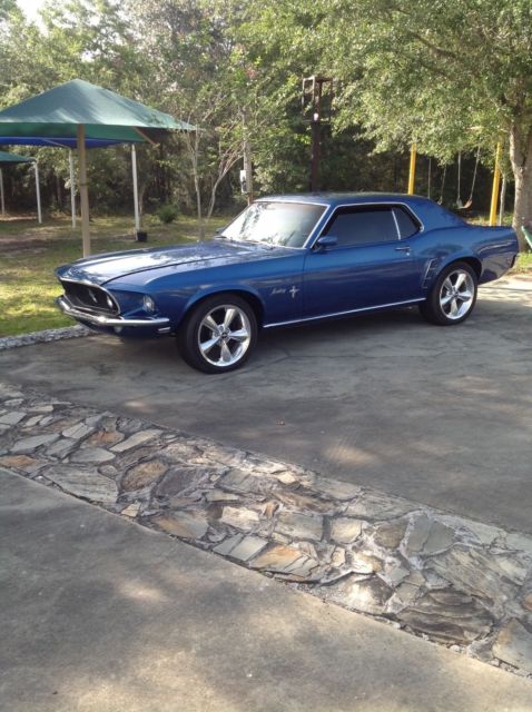 1969 Blue Ford Mustang Coupe