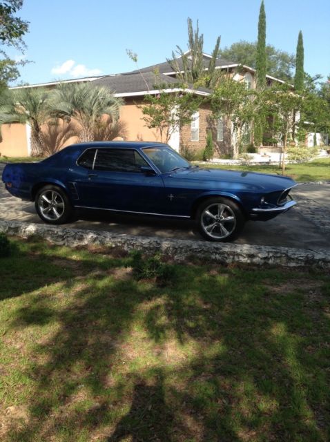 1969 Blue Ford Mustang Coupe