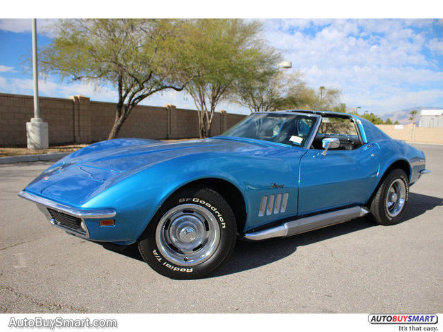 1969 Blue Chevrolet Corvette