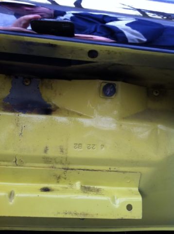 1969 Yellow Ford Mustang Fastback