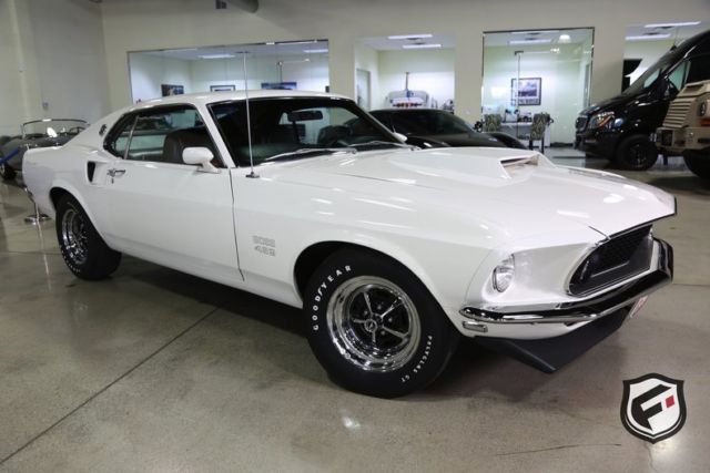 1969 White Ford Mustang