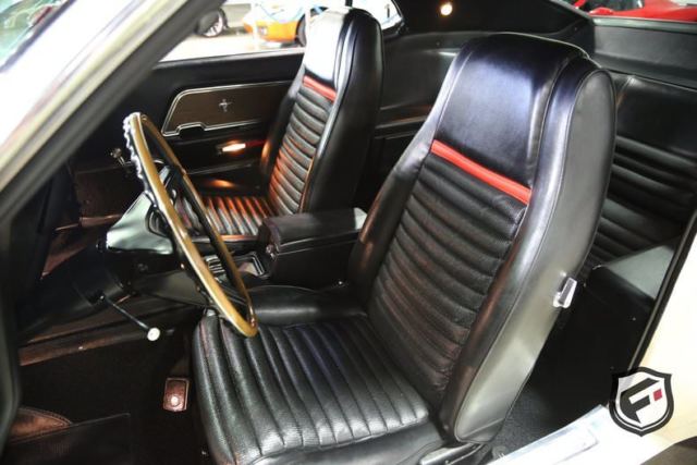 1969 White Ford Mustang