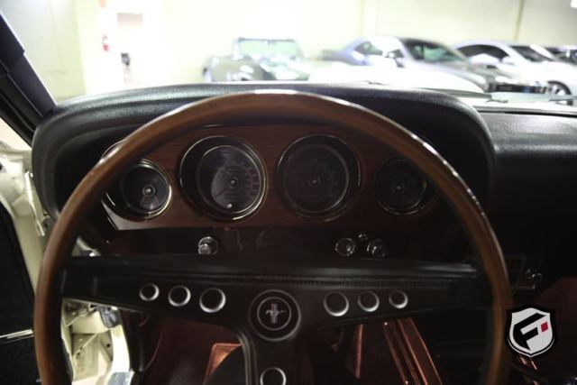 1969 White Ford Mustang