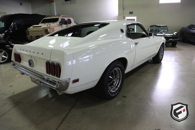 1969 White Ford Mustang
