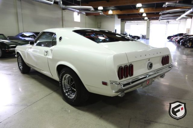 1969 White Ford Mustang