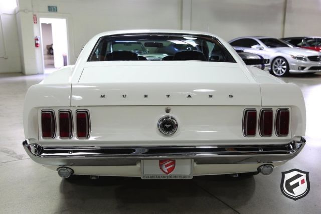 1969 White Ford Mustang