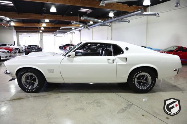 1969 White Ford Mustang