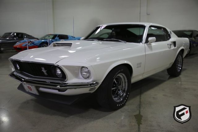 1969 White Ford Mustang
