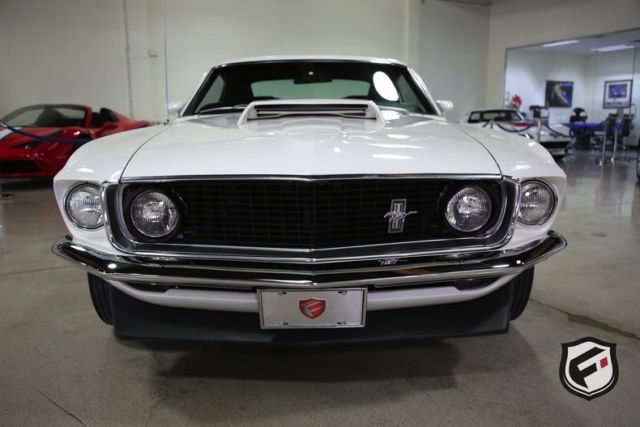 1969 White Ford Mustang