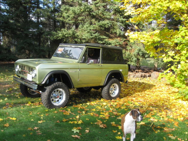 1969 Green Ford Bronco Convertible