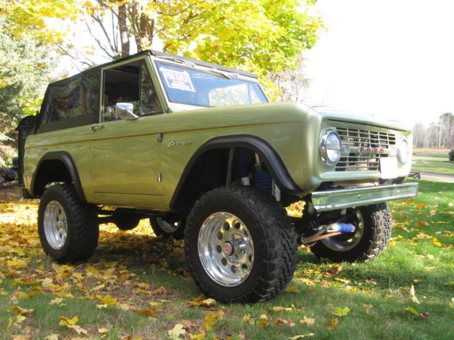 1969 Green Ford Bronco Convertible