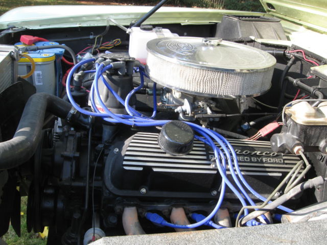 1969 Green Ford Bronco Convertible
