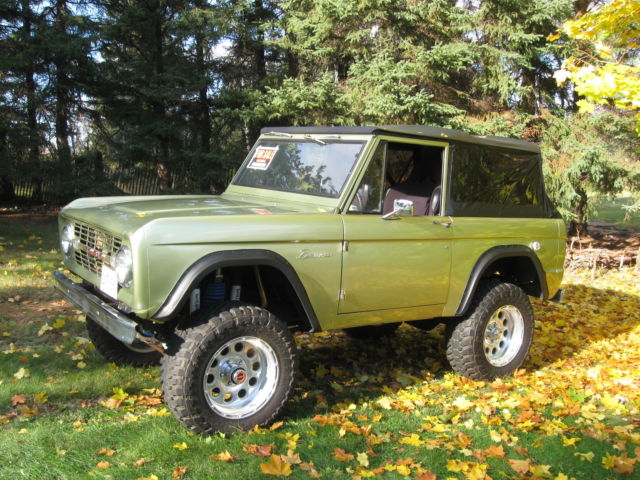 1969 Green Ford Bronco Convertible