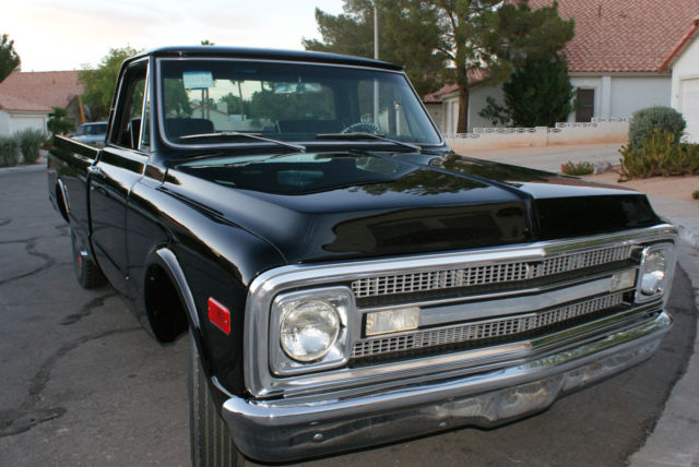 1969 black Chevrolet C-10