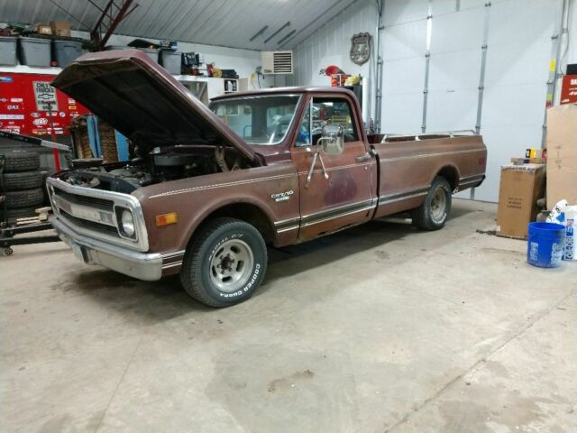 1969 Burgundy Chevrolet C-10