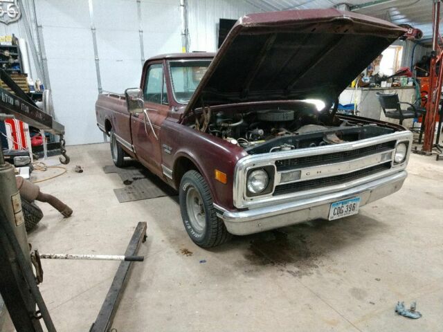 1969 Burgundy Chevrolet C-10