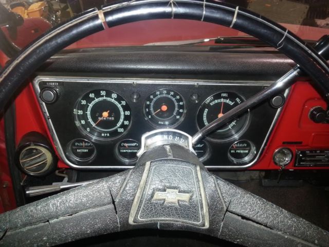 1969 Red Chevrolet C-10