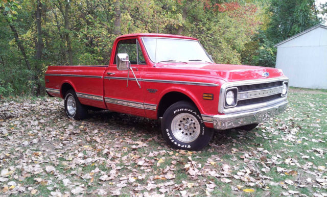 1969 Red Chevrolet C-10