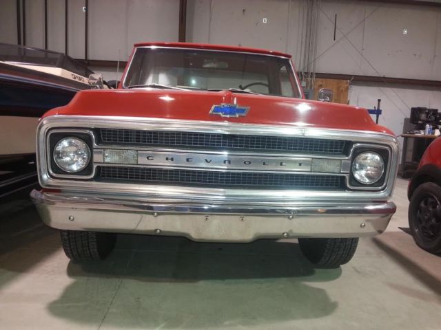 1969 Red Chevrolet C-10