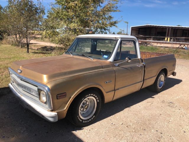 1969 Gold Chevrolet C-10 Standard Cab Pickup