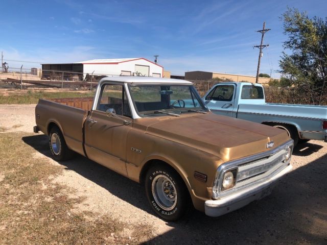 1969 Gold Chevrolet C-10 Standard Cab Pickup