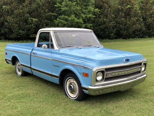 1969 Blue Chevrolet C-10 Standard Cab Pickup